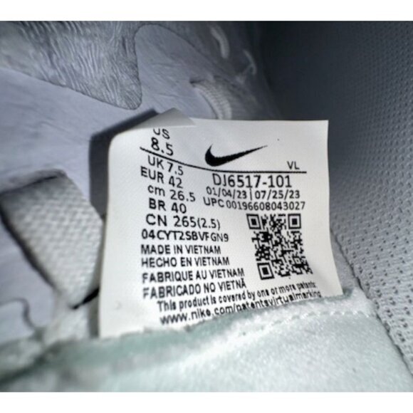 Nike Alpha Huarache NXT White Black Metal Cleats DJ6517-101 Men Size 9 NWT - Picture 5 of 12